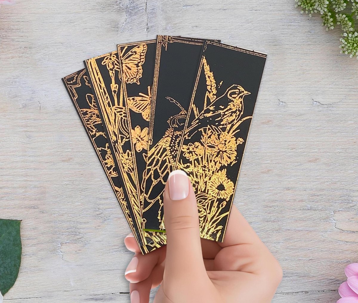 Handmade Bee Bookmarks | Handmade Foil Bookmark | Honey Bee Bookmark | Butterfly Bookmark | Birds Bookmark | JUMBO BEE Bookmark | Bumble Bee